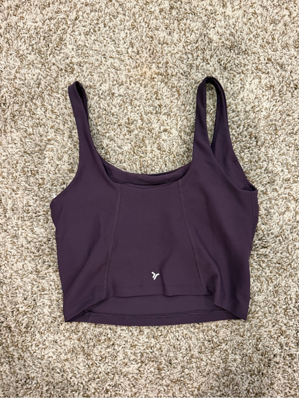 Old Navy Plum Scoop Neck Tank Crop Top - Picture 2 of 2